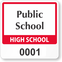 High School Window Decal 2 in. x 2 in.
