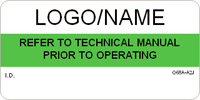 Refer to Technical Manual Label