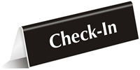 Office Tabletop Tent Sign