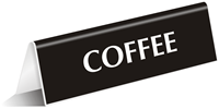 Office Tabletop Tent Sign