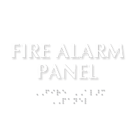 Braille Fire Alarm Panel Sign, SKU: SB-0399