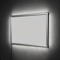 LED Light Box Sign Single Sided Wall Mount Snap Frame  1500 LUX