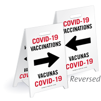 COVID 19 Reversible Floor Sign