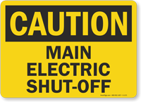 Sign OSHA Caution