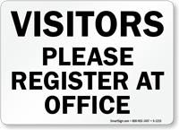 Visitors  Sign