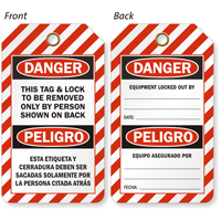 Bilingual Informational OSHA Danger Tag