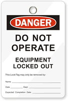 Lockout Tag-OSHA