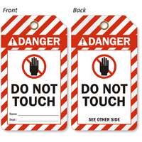 Do Not Touch ANSI Danger 2-Sided Safety Tag