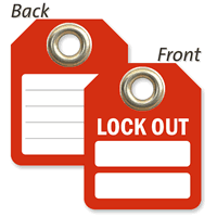 Lock Out Two Sided Identification Micro Tag