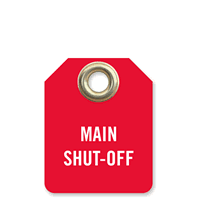 Main Shut Off 2 Sided Micro Tag