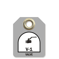 Valve Two-Sided Energy Source Identification Micro Tag, SKU: TG-0806