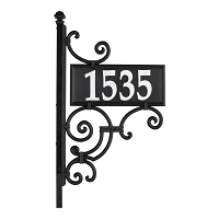 Reflective Address Post Sign