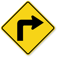 Right Turn Symbol   Traffic Sign