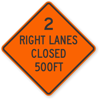 500 Ft Sign