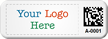 Custom Small 2D Barcode Logo Tags (Full Color)