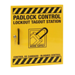 Bilingual Padlock Control Lockout Tagout Station