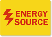 Energy Source Adhesive Label