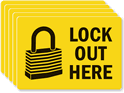 Lock Out Here Vinyl Label