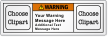 Custom ANSI Warning Label With 2 Pictos