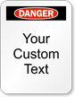 Customizable Danger Padlock Label