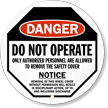 Do Not Operate Steering Wheel Lock Out Message Cover