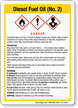 Diesel Fuel Oil No. 2 Chemical GHS Sign