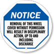 OSHA Notice Steering Wheel Message Cover