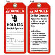 2 Sided Danger Hold Tag