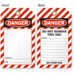 Two-Sided Self Laminating Blank Tag with Danger Header