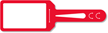 Red Blank Self Locking Tag, 2 Sided