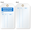 Respirator Inspection and Status Record Two-Sided Tag