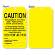 Caution Scaffold Does Not Meet OSHA Specifications