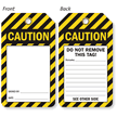 Self Laminating Caution Headers and Blank Tags 2-Sided