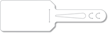White Self Locking Blank Tag, Double Sided