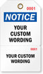 Customizable Perforated Notice 2-part Tag