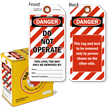 Danger Do Not Operate Tag in a Box