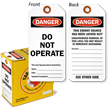 Danger Do Not Operate Lock Out Tag in a Box