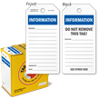 Do Not Remove This Tag in a Box