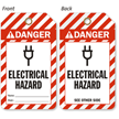 Electrical Hazard ANSI Danger 2-Sided Safety Tag