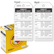 Forklift Inspection Record Tag in a Box with Fiber Patch