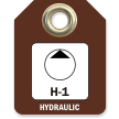 Hydraulic, H-1 To H-10 Two-Sided Micro Tag