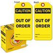 Caution Out of Order Safety Tag-in-a-Box,