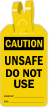 OSHA Caution Self Locking Tag