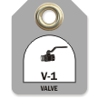 Valve, Two-Sided Energy Source Identification Micro Tag