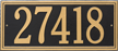 Double Line Estate Wall Plaque, One Line
