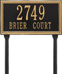 Double Line Standard Lawn Plaque, Two Lines