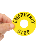 Machine Safety Label For Emergency