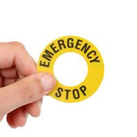 Machine Safety Label For Emergency
