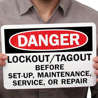 Danger Signs: Lockout/Tagout Before Set-Up