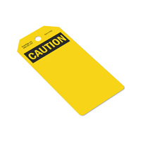 2-Sided OSHA Caution Safety Tag